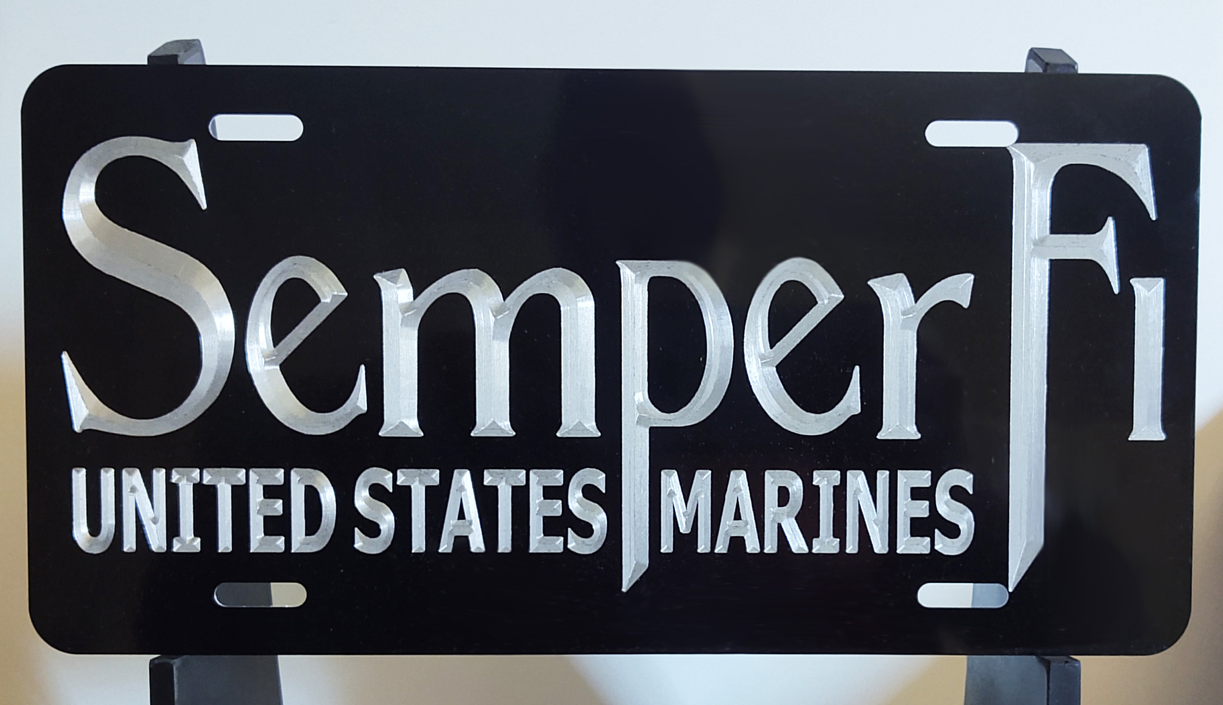 Diamond Engraved License Plates